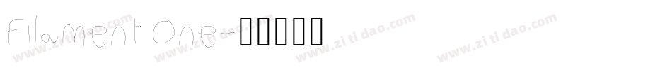 Filament One字体转换